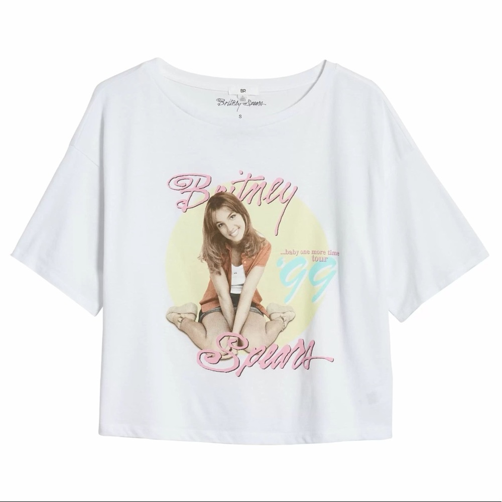 NWOT BP Britney Spears Cropped Boxy Oversized Tee